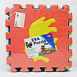 Пазли напольні, фомові Тварини, (килимок) 10 деталей, 29*29*1 (EVA0631), фото 3