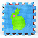 Пазли напольні, фомові Тварини, (килимок) 10 деталей, 29*29*1 (EVA0631), фото 4