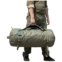 Тактична транспортна сумка-рюкзак VA олива хакі на 80 літрів