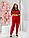 Жіночий костюм арт. 153  червоний, фото 7