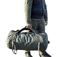 Тактична транспортна сумка-рюкзак VA олива хакі на 100 літрів