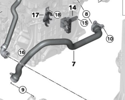 Ремкомплект патрубка 11537544638 Bmw з нержавійки - ДОВІЧНА ГАРАНТІЯ