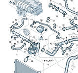 Патрубок охолодження 071121050A Seat, VW з нержавійки - ДОВІЧНА ГАРАНТІЯ, фото 3