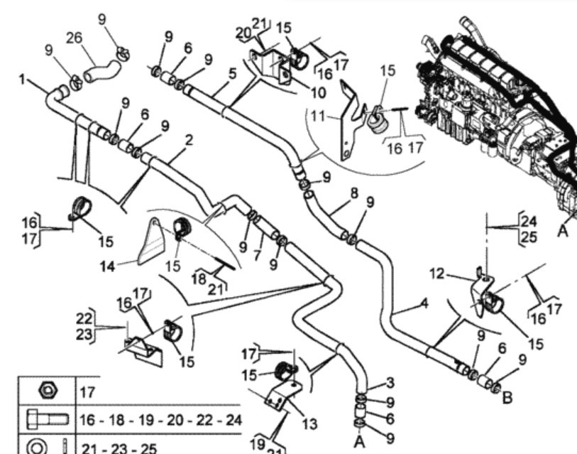 Патрубок охолодження 5010497009 Renault  з нержавійки - ДОВІЧНА ГАРАНТІЯ, фото 1