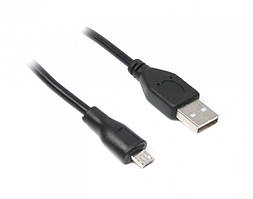 Кабель Maxxter UF-AMM-6; USB 2.0;  A male - Micro B male; 1.8м; c фери