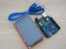 Arduino UNO R3 с +3.95 inch TFT LCD Touch Screen+ USB Cable