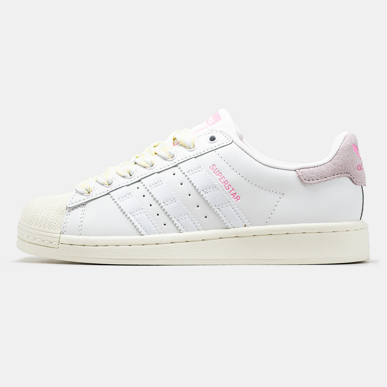 Жіночі Кросівки Adidas Superstar White Pink / Адідас Суперстар