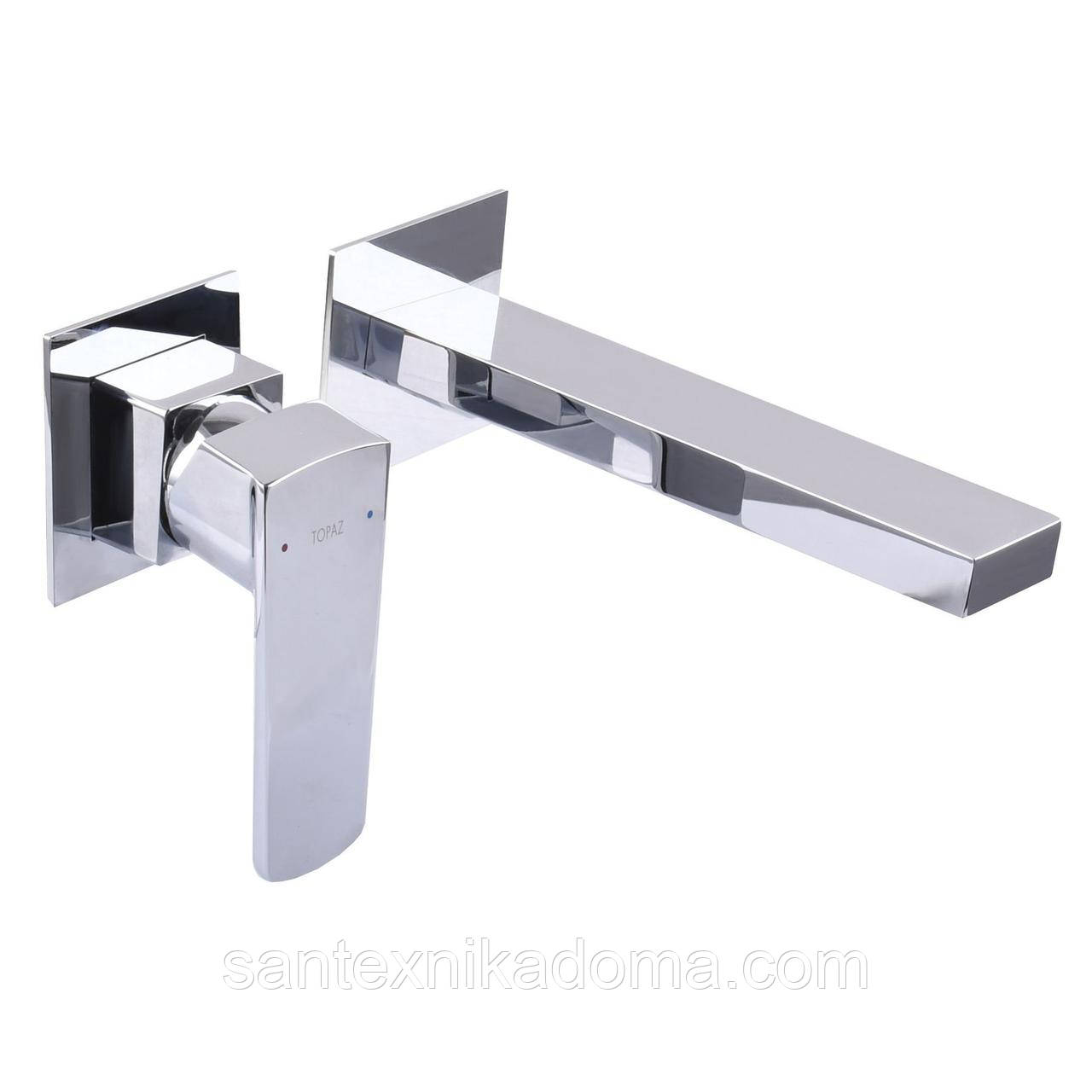 Змішувач для умивальника TOPAZ LEXI TL 21235-H57A латунь настінний