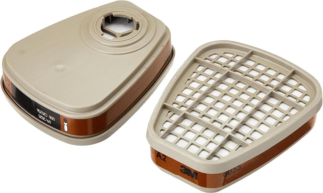 Захисний фільтр 3M 6001 для респіраторів і масок серій 6000, 7500, FF-400 — органічні пари, фото 1