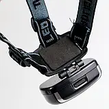 Налобний ліхтарик CH-2016 COB 3xAAA Black (7_00748), фото 2