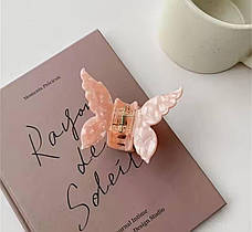 Шпилька-крабик для волосся зметаликом Персик