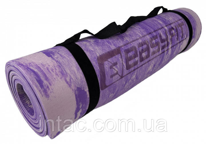 Килимок для йоги та фітнеса EasyFit s-EVA Mat 8 мм Фіолетовий