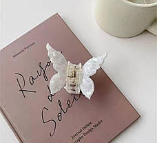 Заколка-крабик для волосся метелик Шампань