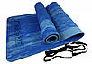 Килимок для йоги та фітнесу EasyFit s-EVA Mat 8 мм Синій, фото 3