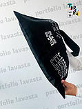 Стандартна торба лаваста квадратна чорна середньої щільності котонова без друку Розмір: 40cм х 40см, фото 8
