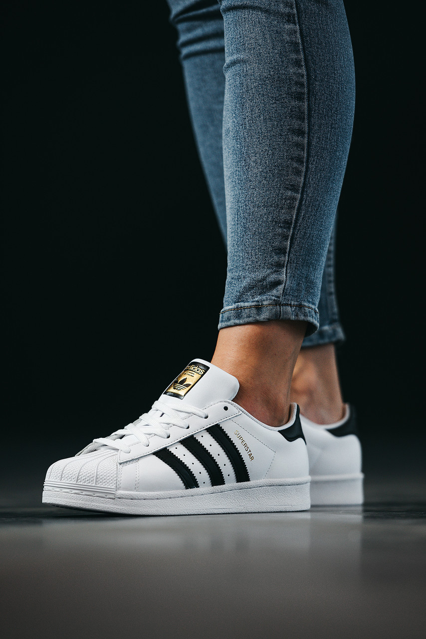 Кросівки Adidas Superstar White Black / Адідас Суперстар