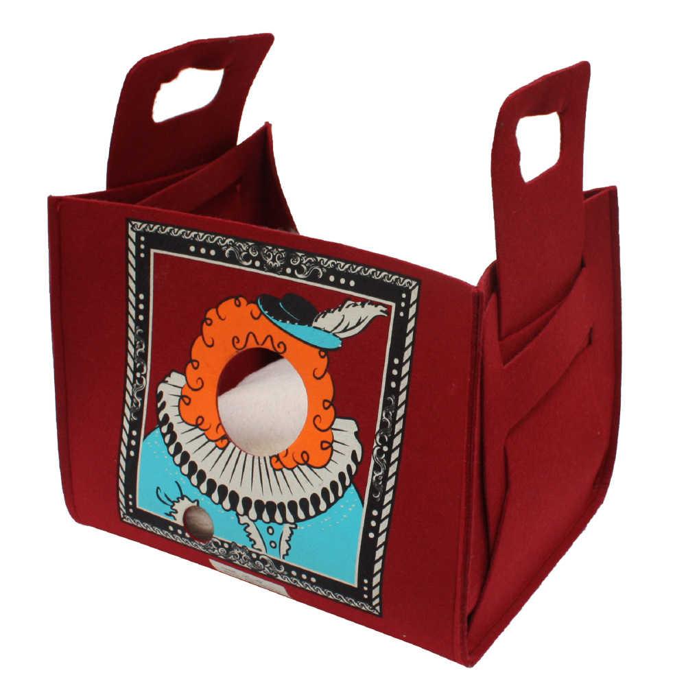 Диван-сумка для тварин Croci Popcat King Bordeaux, бордовий, 35х25х30см (*)