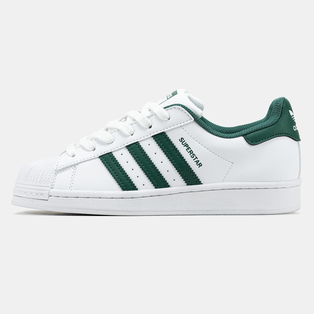 Кросівки Adidas Superstar White Green / Адідас Суперстар