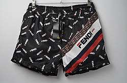 Плавки FENDI Black плавальні шорти фенді шорты плавательные мужские шорти для спорту фенди