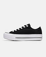Женские Кеды Converse   Wmns Chuck Taylor All Star Lift Ox 'Black White' жіночі Кеды Converse