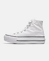 Женские Кеды Converse  Wmns Chuck Taylor All Star Lift High 'White' жіночі Кеды Converse