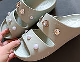 Crocs Classic Sandal 2.0 шльопанці жіночі крокс, цвіт блідо-зелений., фото 8