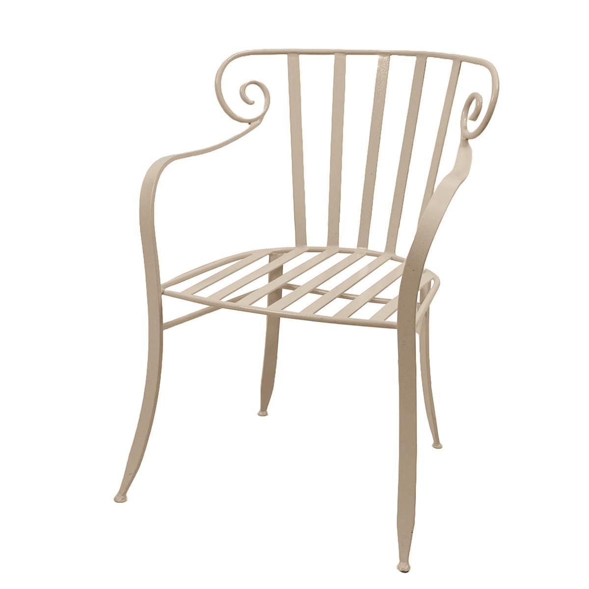 Стілець металевий у бежевому кольорі для вулиці Villa Grazia, фото 1