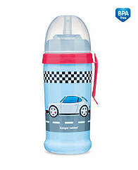 Бідончик непроливайка - Racing - машини (блакитний) 350 мл Canpol babies   56/516_blul