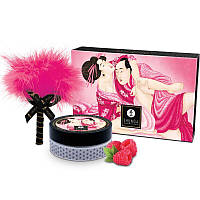 Смачна пудра для оральних пестощів Shunga Body Powder Raspberry feeling, 75 г, аромат малини - SX0588