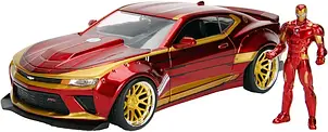 Машинка металева Jada Марвел Месники Шевроле Камаро (2016) з фігуркою Залізної людини 1:24 (253225003)
