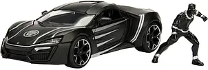 Машинка металева Jada Марвел Месники Гіперспорт з фігуркою Чорної пантери 1:24 (253225004)