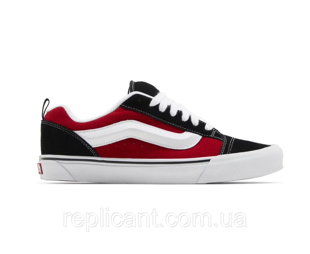 Женские Кеды Vans Knu-Skool 'Black Red box жіночі Кеди Vans