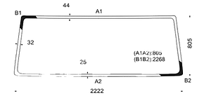Скло автомобільне (лобове) Daf 65/75/85/65CF/75CF/85CF/CF65/CF75/CF85/F65/F75/F85 92-  Xinyu