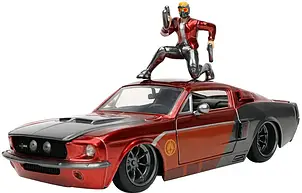 Машинка металева Jada Марвел Стражі Галактики Форд Мустанг 1970 з фігуркою Зоряного лорда 1:24 (253225019)