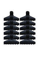 Затискачі для волосся прямі пластмасові 12 шт. SPL 905051