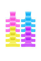 Затискачі для волосся прямі пластмасові 12 шт. SPL 905052