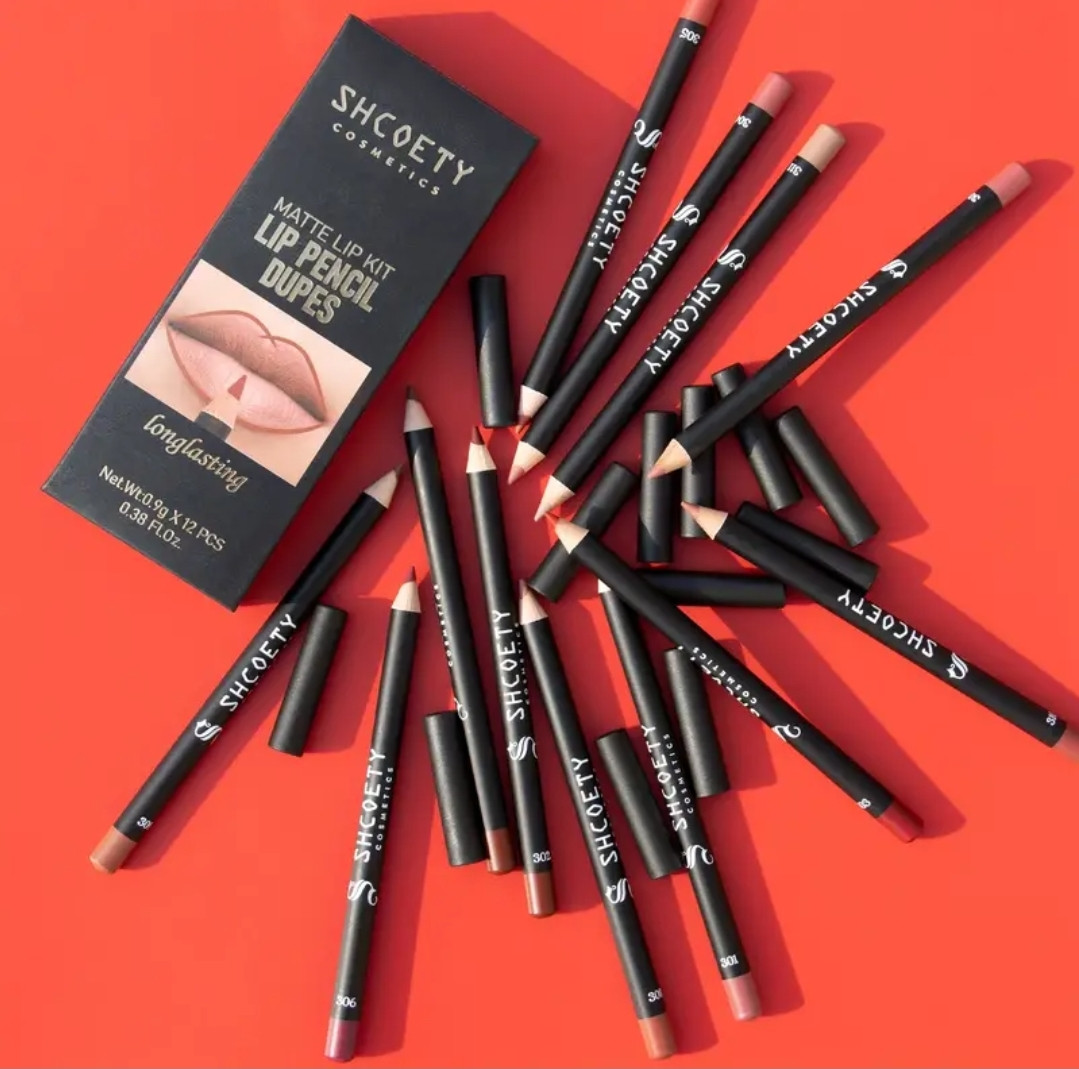 Набір матових олівців для губ Shcoety cosmetics matte lip kit l