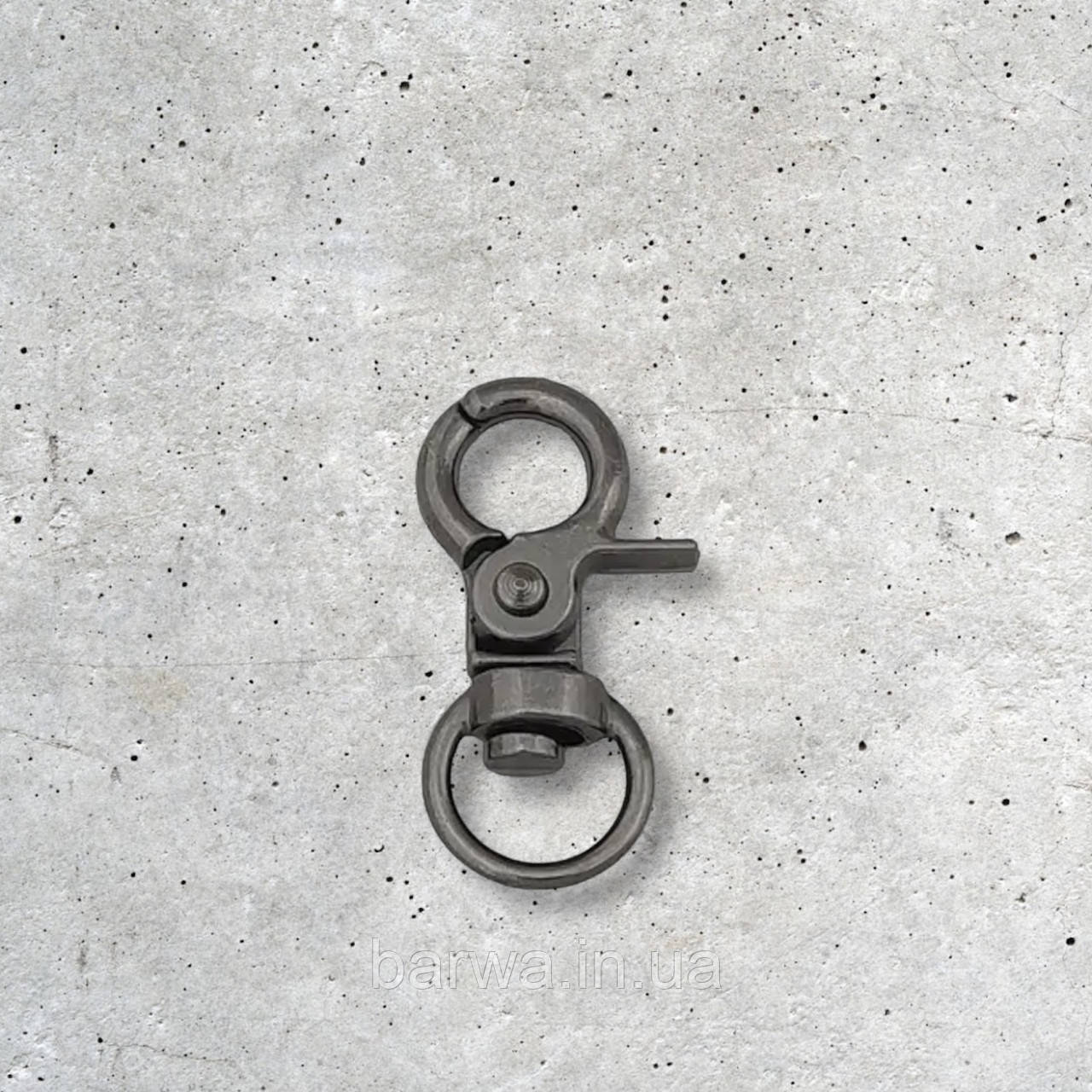 Карабін металевий, розмір 10*33 мм, якість стандарт, колір темний нікель