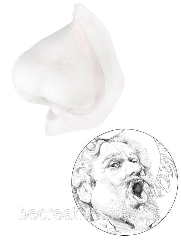 Накладний ніс Kryolan FALSTAFF з холодної дрібнопористої поліуретанової піни