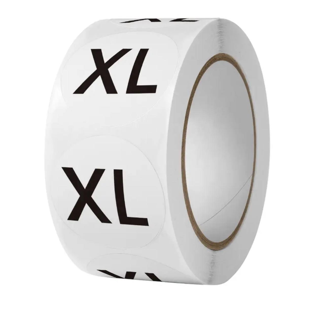 Наклейки на бобіні "Розмір XL" / 1 дизайн / 500 шт в рулоні / Ø - 2,5 см / №14