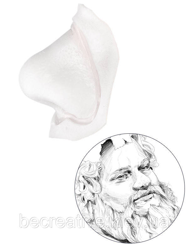 Накладний ніс Kryolan BACCHUS з холодної дрібнопористої поліуретанової піни, фото 1