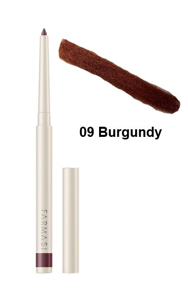 Водостійкий механічний олівець для очей Коричневий Бургунд, 09 Burgundy, Farmasi, 0,35 г