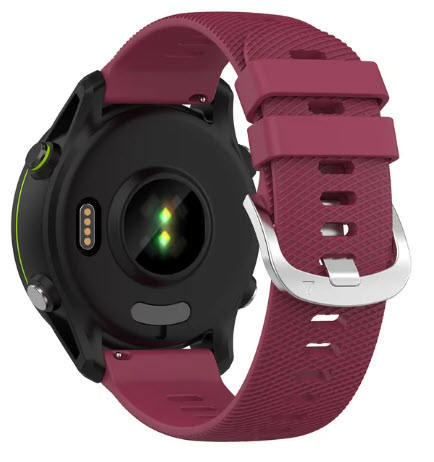 Ремінець для Garmin Forerunner 255S/Venu 2S/Venu 3S/Vivoactive 4S (бордовий), фото 1
