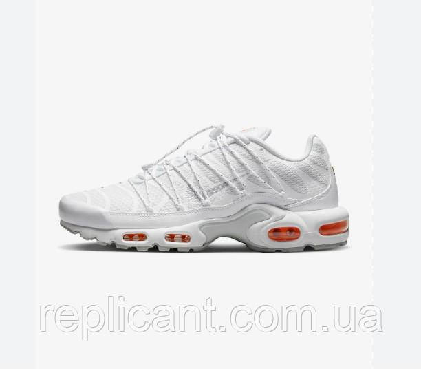 Мужские Кроссовки Nike Air Max Plus Utility "White Safety Orange" чоловічі Кроссовки Nike
