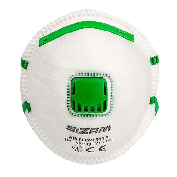 Респіратор з клапаном AIR FLOW 9114 FFP1 SIZAM