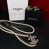 Сережки та намисто з логотипом та прикрашені перлами, фото 2