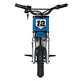 Дитячий електро мотоцикл двоколісний на акумуляторі мотор 250 W Bambi M 5776 для дітей від 6 років Синій, фото 7