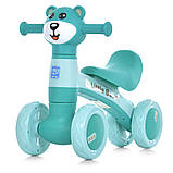 Дитячий біговел велобіг 1.5-3 роки Ведмежатко музика світло Bambi M 5762 Зелений, фото 4