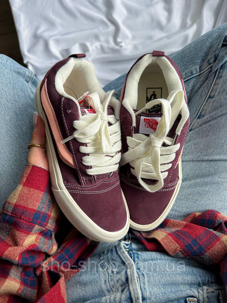 Кеды Vans KNU KNU Burgundy Pink Premium