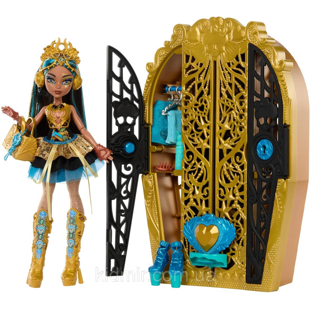 Лялька Монстр Хай Клео де Ніл Шафа з секретами Monster High Cleo De Nile HXH86, фото 1